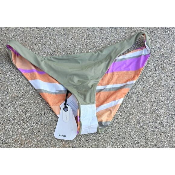 prAna Willow Falls Rever Top Sz M Elina Rever Bottom Sz L 3 In One Bikini NWT - Picture 7 of 9
